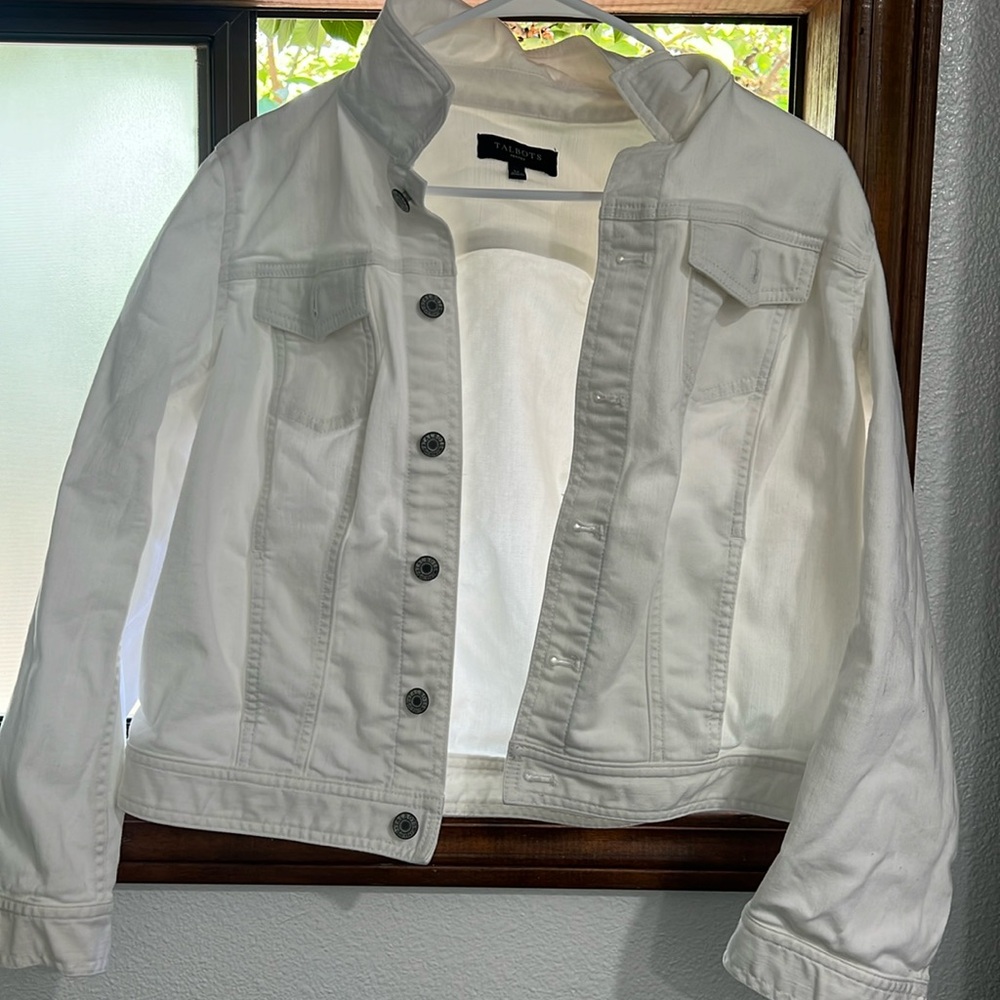 Talbots Pink Denim Jacket